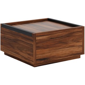 Pemberly Row Contemporary Engineered Wood Coffee Table in Brown