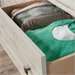 Pemberly Row 6 Drawers Transitional Engineered Wood Dresser in White