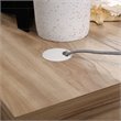 Pemberly Row Engineered Wood L-Shape Desk in Kiln Acacia Brown