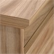 Pemberly Row Engineered Wood L-Shape Desk in Kiln Acacia Brown