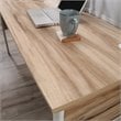 Pemberly Row Engineered Wood L-Shape Desk in Kiln Acacia Brown