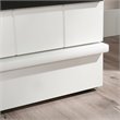 Pemberly Row 2-Barn Door Engineered Wood Narrow Storage Cabinet in White