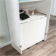Pemberley Row Engineered Wood Glacier White Armoire Rectangular Adjustable Shelves 61.58