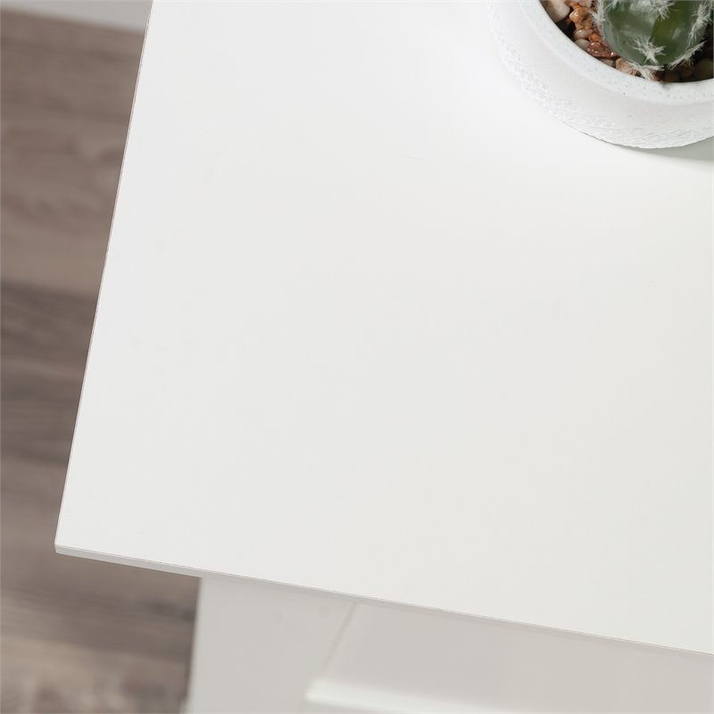 Pemberly Row Modern Engineered Wood Multi-Purpose Storage Craft Armoire in White