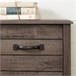 Pemberly Row Contemporary Wood Twin XL Bookcase Headboard in Oak