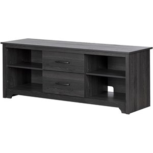 Pemberly Row Modern Wood 60&quot TV Stand in Gray Oak