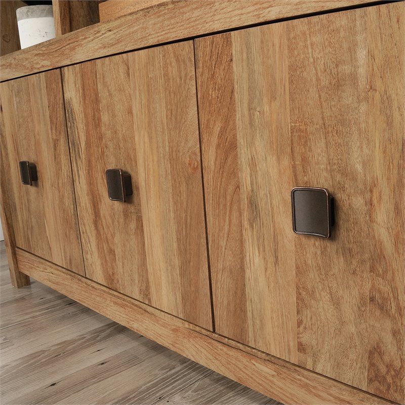 Pemberly Row 9-Cubby Engineered Wood Bookcase in Sindoori Mango/Brown