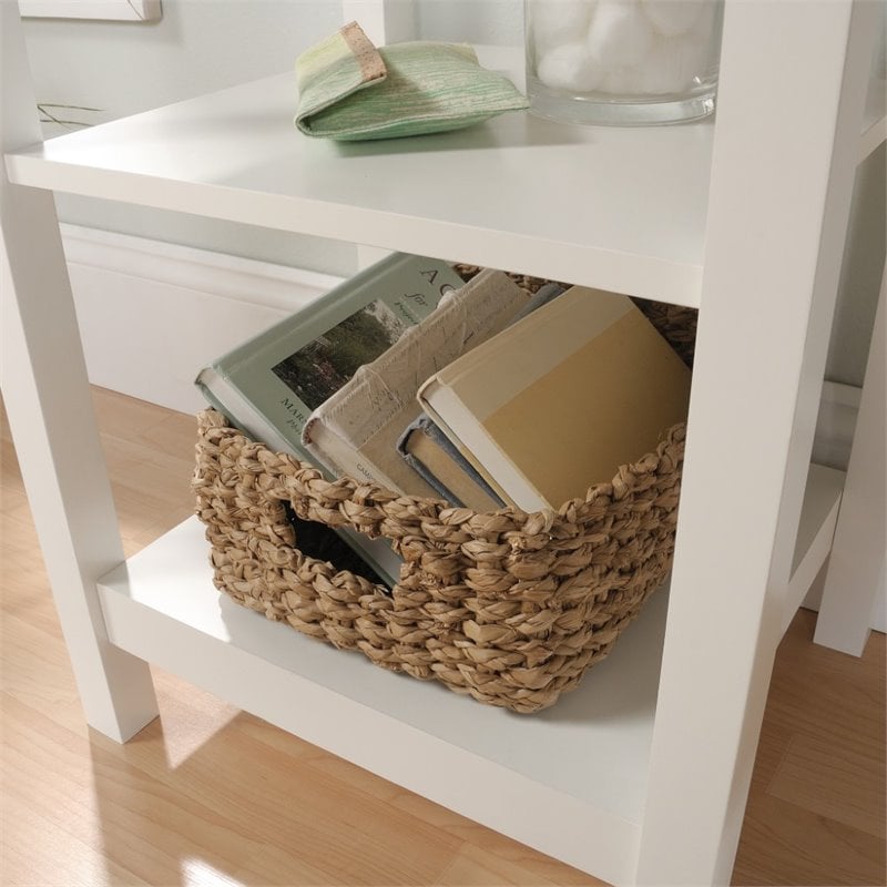 Pemberly Row Coastal Engineered Wood Bedroom Vanity in White