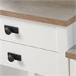 Pemberly Row Coastal Engineered Wood Bedroom Vanity in White