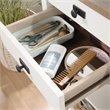 Pemberly Row Coastal Engineered Wood Bedroom Vanity in White
