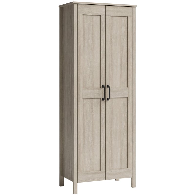 Pemberly Row 2-Door Storage Cabinet in Engineered Wood-Spring Maple
