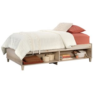 pemberly row twin wooden daybed with slats in pacific maple