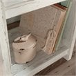 Pemberly Row Mid-Century 1 Drawer Wooden Nightstand in White Plank