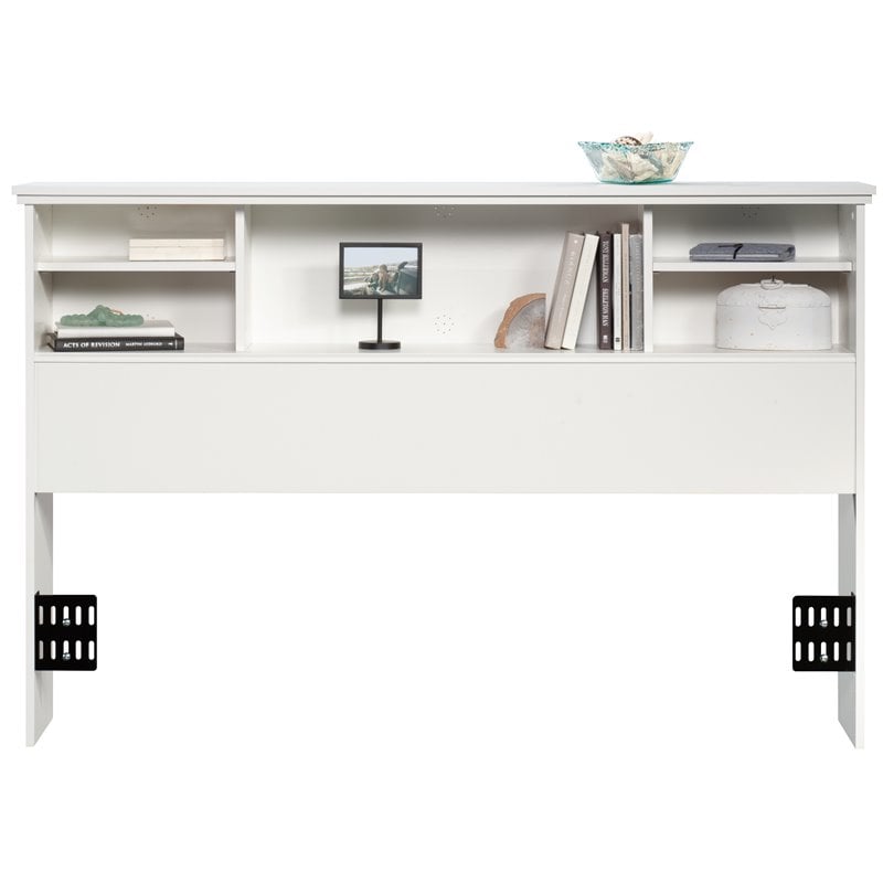 Pemberly Row Transitional Engineered Wood Full-Queen Headboard in White