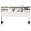 Pemberly Row Transitional Engineered Wood Full-Queen Headboard in White
