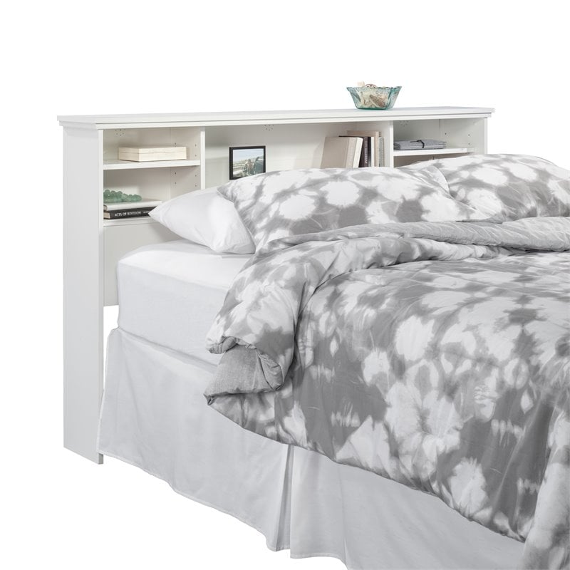 Pemberly Row Transitional Engineered Wood Full-Queen Headboard in White