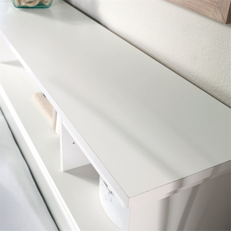 Pemberly Row Transitional Engineered Wood Full-Queen Headboard in White