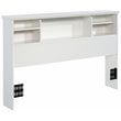 Pemberly Row Transitional Engineered Wood Full-Queen Headboard in White