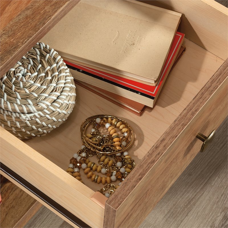 Pemberly Row 1 Drawer Wooden Nightstand in Sindoori Mango
