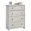 Pemberly Row Traditional 4-Drawer Engineered Wood Chest in White Plank