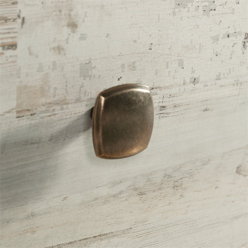 Pemberly Row Traditional 4-Drawer Engineered Wood Chest in White Plank