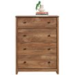 Pemberly Row Traditional 4-Drawer Engineered Wood Chest in Mango Natural