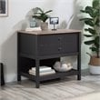 Pemberly Row 1-Drawer Coastal Engineered Wood Lateral File in Raven Oak