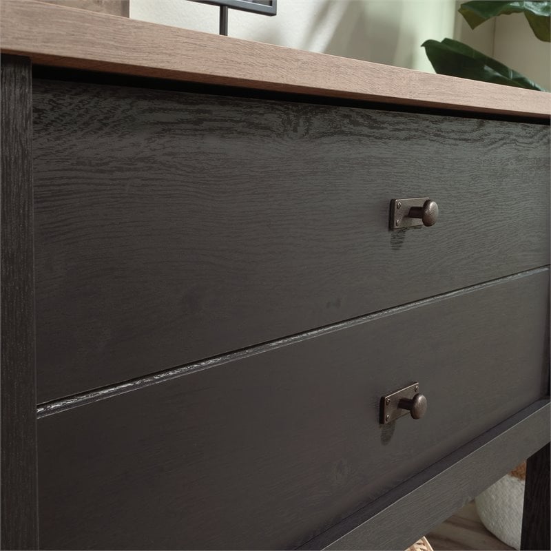 Pemberly Row 1-Drawer Coastal Engineered Wood Lateral File in Raven Oak