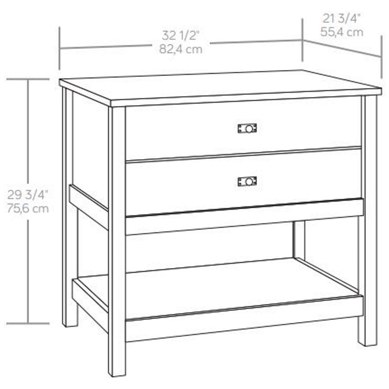 Pemberly Row 1-Drawer Coastal Engineered Wood Lateral File in Raven Oak
