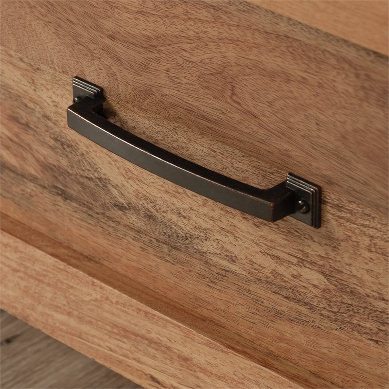 Pemberly Row Modern Engineered Wood Bedroom Armoire in Brown