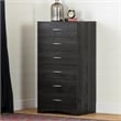 Pemberly Row Traditional 6-Drawer Engineered Wood Lingerie Chest in Gray