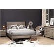 Pemberly Row Contemporary 6 Drawers Double Dresser in Weathered Oak