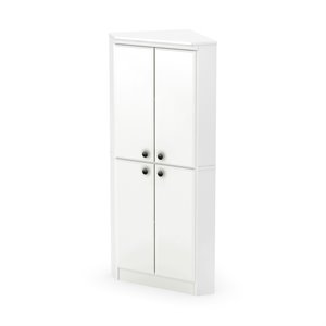 pemberly row contemporary armoire in pure white