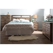 Pemberly Row Contemporary 5-Drawer Wood Chest in Weathered Oak