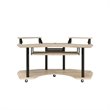 Pemberly Row Contemporary Studio Music Recording Desk in Natural Oak