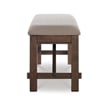 Pemberly Row 6-Piece X-Frame Wood Dining Set with Padded Seats in Brown/Tan
