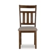 Pemberly Row 6-Piece X-Frame Wood Dining Set with Padded Seats in Brown/Tan