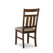 Pemberly Row 6-Piece X-Frame Wood Dining Set with Padded Seats in Brown/Tan