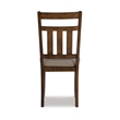 Pemberly Row 6-Piece X-Frame Wood Dining Set with Padded Seats in Brown/Tan