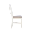 Pemberly Row Farmhouse Wood Set of Two Dining Side Chairs in Gray