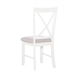 Pemberly Row Farmhouse Wood Set of Two Dining Side Chairs in Gray