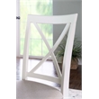 Pemberly Row Farmhouse Wood Set of Two Dining Side Chairs in Gray