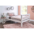 Pemberly Row Transitional Twin over Full Wood Bunk Bed in White