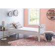 Pemberly Row Transitional Twin over Full Wood Bunk Bed in White