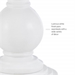 Pemberly Row Round Transitional Wood Accent Table w/ Pedestal Base in White