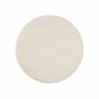 Pemberly Row Round Transitional Wood Accent Table w/ Pedestal Base in Cream