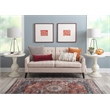 Pemberly Row Round Transitional Wood Accent Table w/ Pedestal Base in Cream
