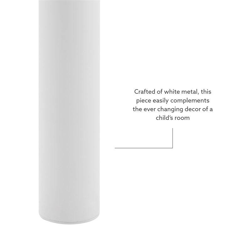 Pemberly Row Modern Metal Twin Over Twin Bunk Bed Attached Ladder in White