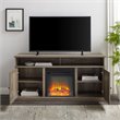 Pemberly Row Farmhouse Wood Fireplace TV Stand for TVs up to 60