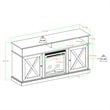 Pemberly Row Farmhouse Wood Fireplace TV Stand for TVs up to 60